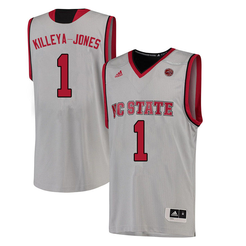 Men #1 Sacha Killeya-Jones NC State Wolfpack College Basketball Jerseys Sale-White - Click Image to Close